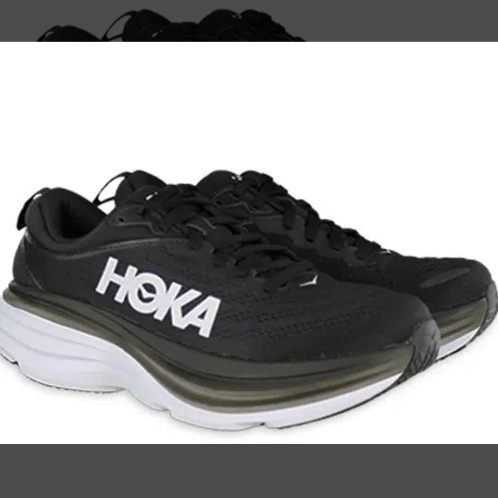 Hoka Black and White Athletic Sneakers size 9.5 women’s